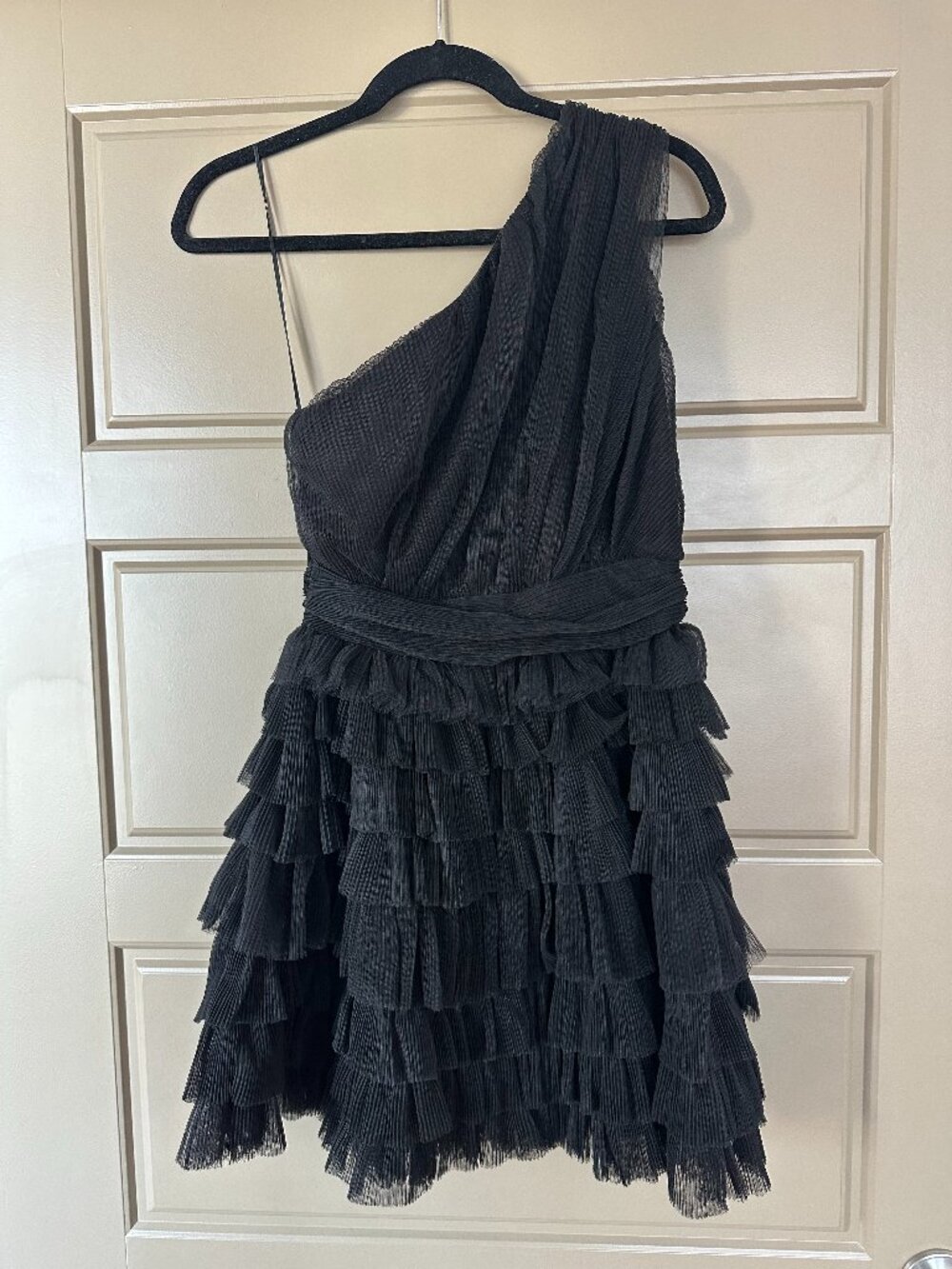 Endless Rose Tiered Tulle Black Mini Dress